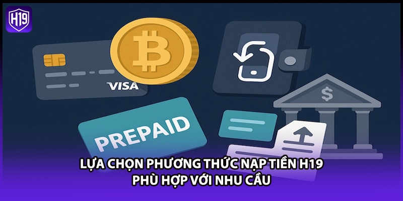 Lựa chọn phương thức nạp tiền H19 phù hợp với nhu cầu